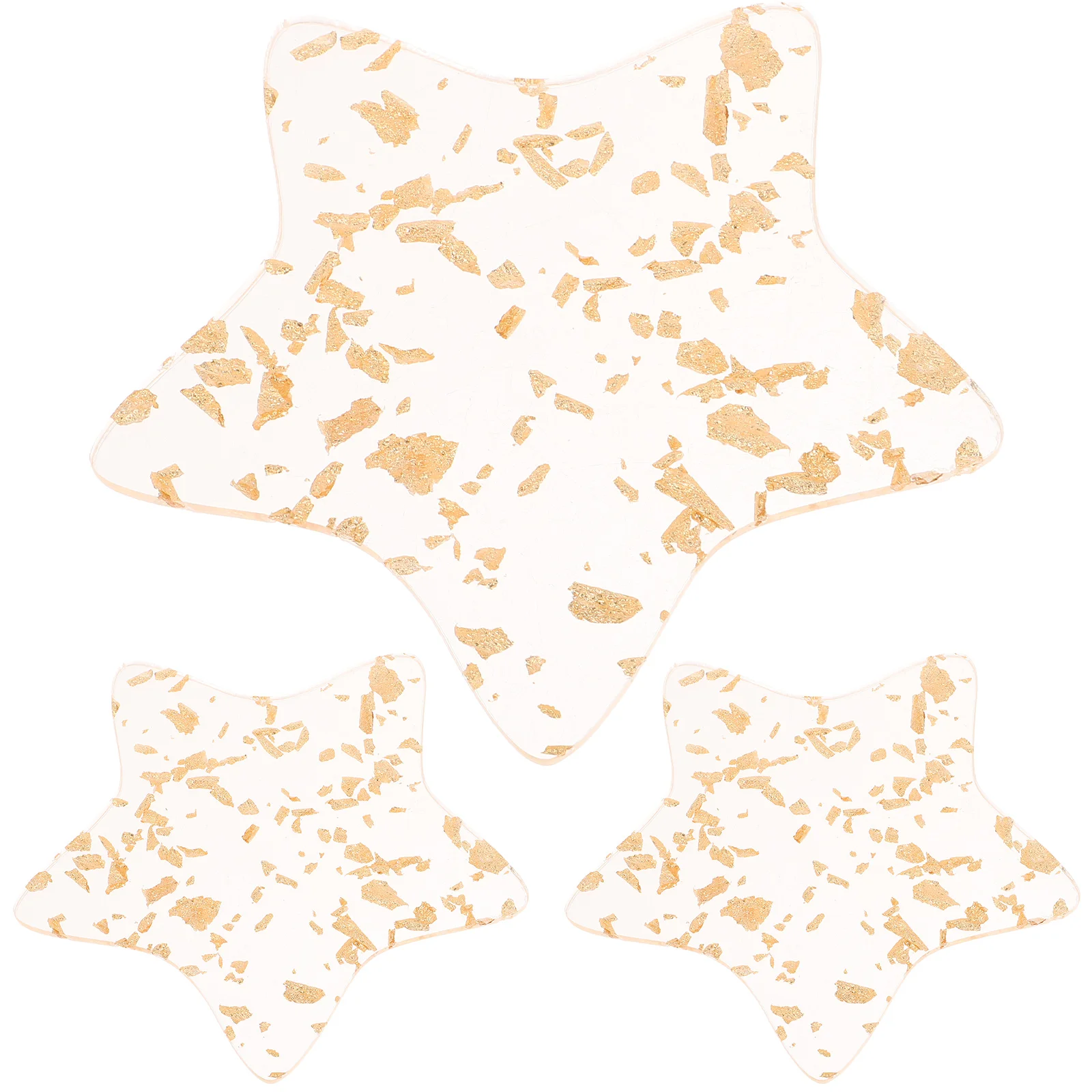 3pcs Star Shape Acrylic Cup Mat Heat Resistant Non-Slip Household Dish Pad Anti-Scalding Table Protector Decorative For Coffee 
3pcs Star Shape Acrylic Cup Mat Heat Resistant Non-Slip Household Dish Pad Anti-Scalding Table Protector Decorative For Coffee