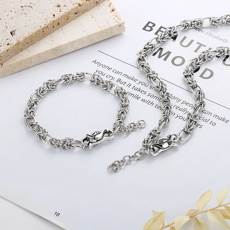 S925 Sterling Silver Domineering Heavy Industry Version Thick Chain Hip Hop Street Punk Wild Chain
S925 Sterling Silver Domineering Heavy Industry Version Thick Chain Hip Hop Street Punk Wild Chain
