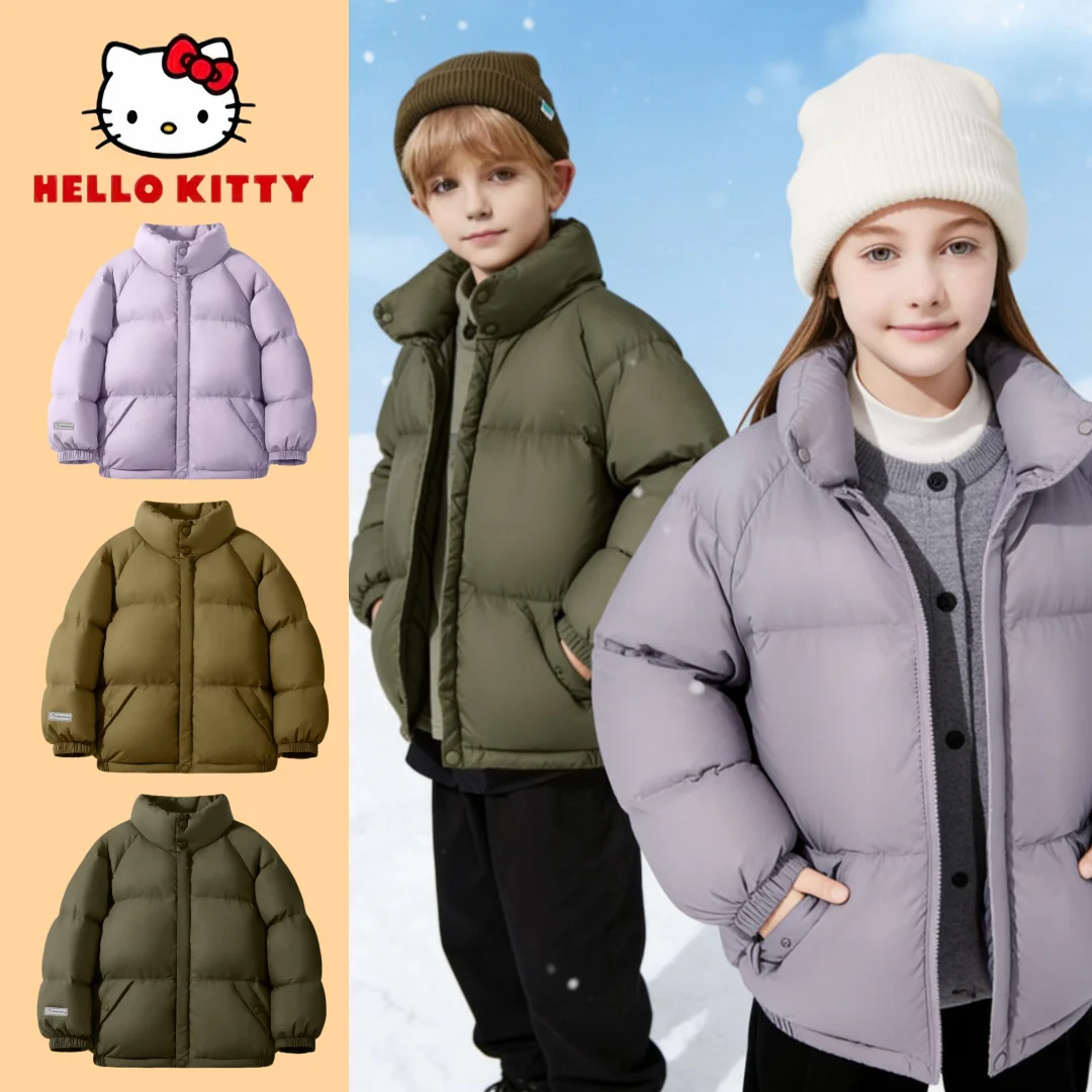 Детский утепленный пуховик Hello Kitty для мальчиков и девочек, ветрозащитная морозостойкая верхняя одежда, зимний пышный пуховик с высоким воротником
Детский утепленный пуховик Hello Kitty для мальчиков и девочек, ветрозащитная морозостойкая верхняя одежда, зимний пышный пуховик с высоким воротником
