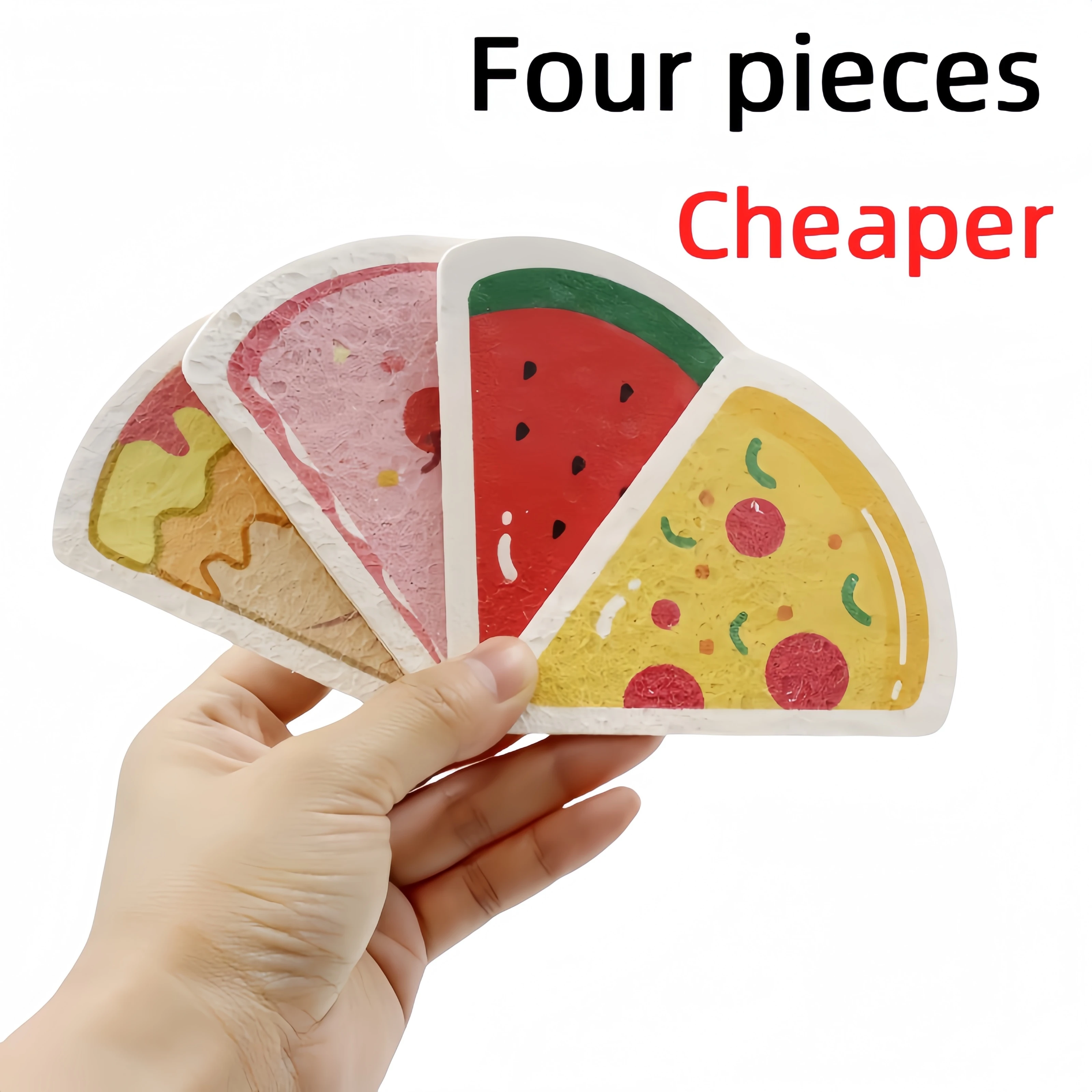 4-Piece Eco-Friendly Wood Pulp Kitchen Sponge Set. Baby-Safe Dish Scrubber, Compressed, Cute, Durable. Fast Shipping Included!
4-Piece Eco-Friendly Wood Pulp Kitchen Sponge Set. Baby-Safe Dish Scrubber, Compressed, Cute, Durable. Fast Shipping Included!
