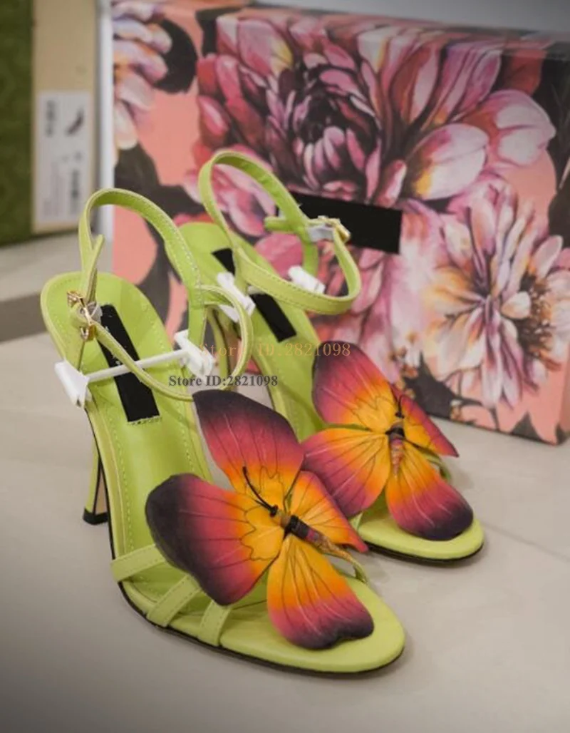 Designer Flora Leather Flower Butterfly Thin High Heeled Sandals Women High Heel Real Leather Open Toe Summer Shoes
Designer Flora Leather Flower Butterfly Thin High Heeled Sandals Women High Heel Real Leather Open Toe Summer Shoes