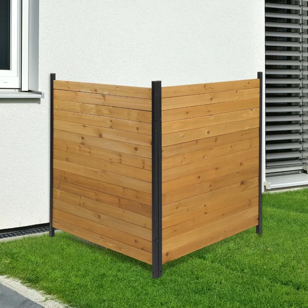 No Dig Wood Garden Fence, Weather-Proof Air Conditioner Fence Panel, Trash Can Enclosure for Patio, Backyard
No Dig Wood Garden Fence, Weather-Proof Air Conditioner Fence Panel, Trash Can Enclosure for Patio, Backyard