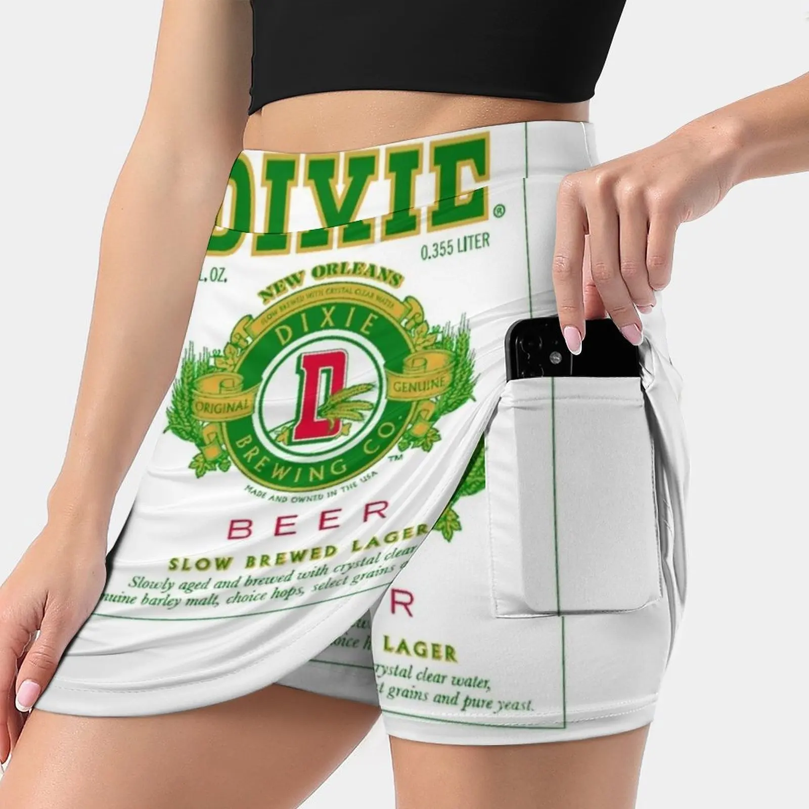 Женская мини-юбка Dixie Beer с логотипом, трапециевидная Юбка со скрытой текстурой, винтажная юбка Dixie Beer Fun I Give Up
Женская мини-юбка Dixie Beer с логотипом, трапециевидная Юбка со скрытой текстурой, винтажная юбка Dixie Beer Fun I Give Up