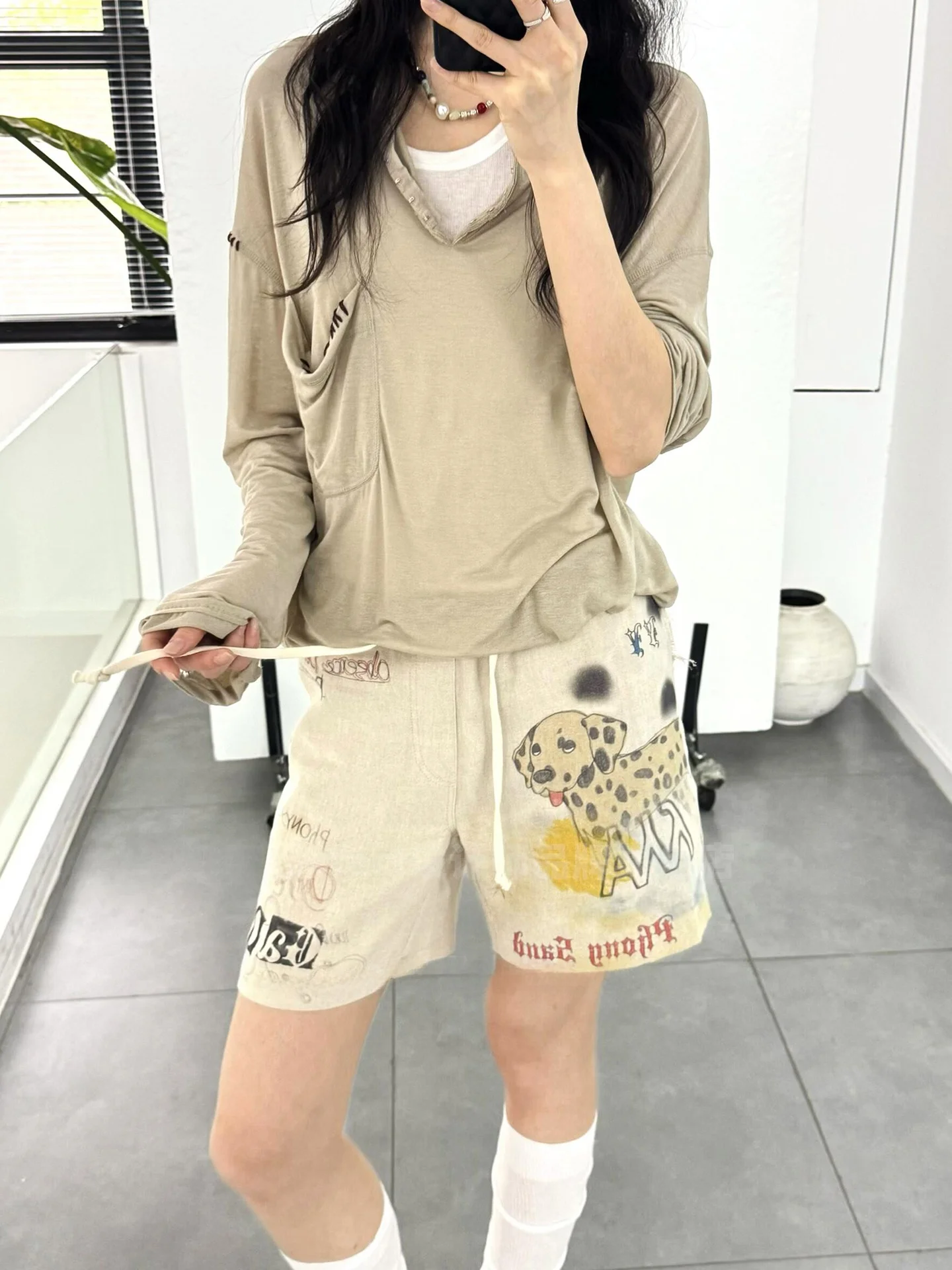 Casual Linen Print Pet Club Short Pants Women's Summer Straight Leg Pants Natural Waist Elastic Hem Ladies Fashion
Casual Linen Print Pet Club Short Pants Women's Summer Straight Leg Pants Natural Waist Elastic Hem Ladies Fashion