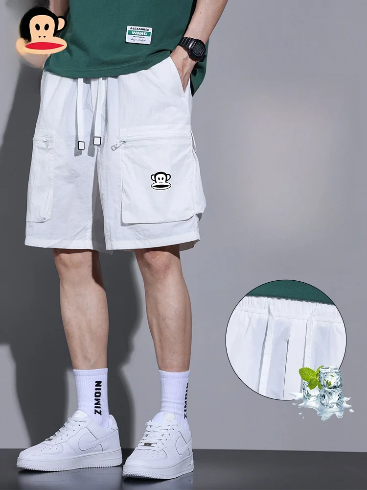 Мужские летние тонкие брюки Paul Frank Ice Silk Quick Dry, повседневные, свободного кроя, в стиле рабочей одежды, длиной до колена
Мужские летние тонкие брюки Paul Frank Ice Silk Quick Dry, повседневные, свободного кроя, в стиле рабочей одежды, длиной до колена