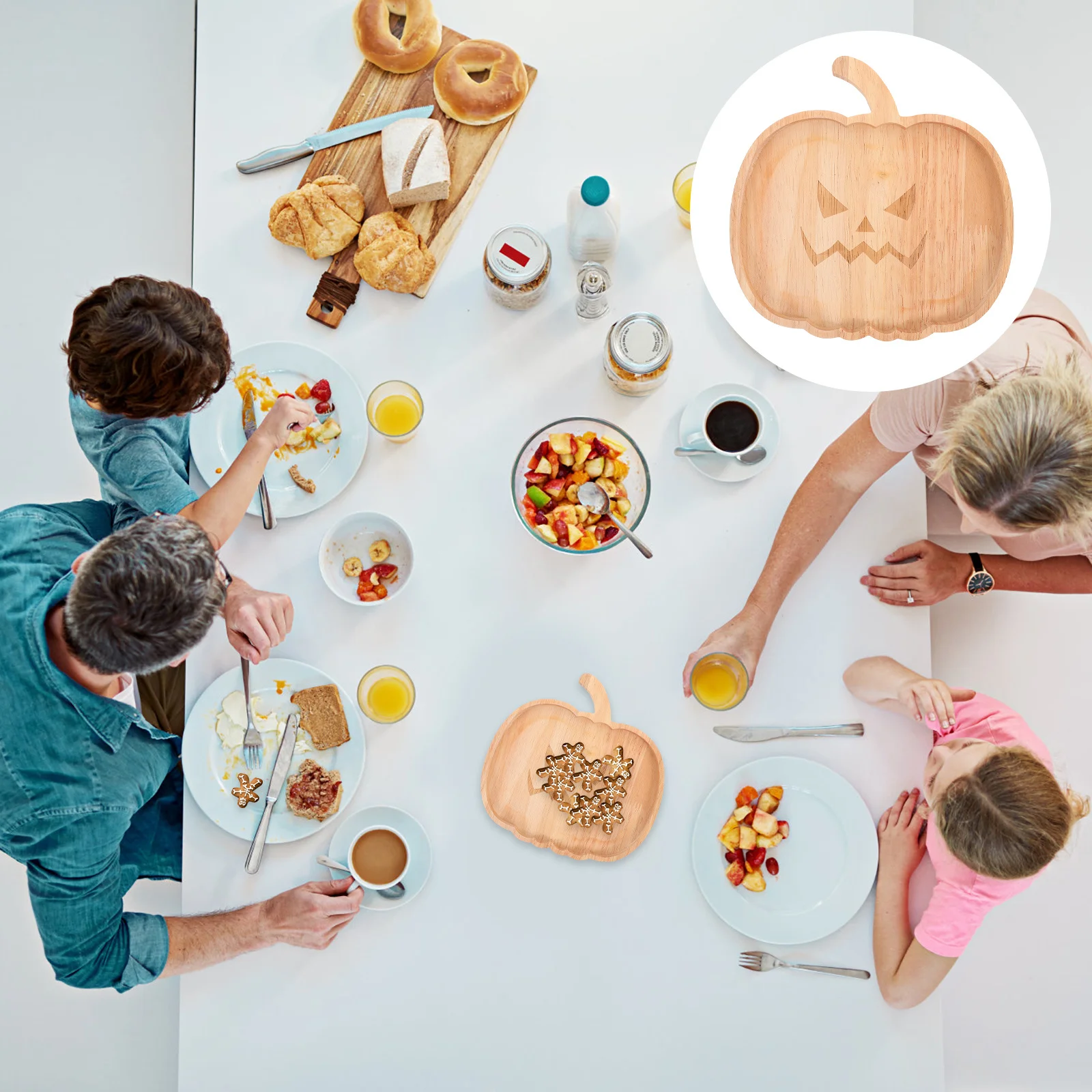 Wooden Pumpkin Tray Halloween Serving Plate Dried Fruit Dish Kitchen Decor Desktop Food Display Organizer Wood Tray
Wooden Pumpkin Tray Halloween Serving Plate Dried Fruit Dish Kitchen Decor Desktop Food Display Organizer Wood Tray