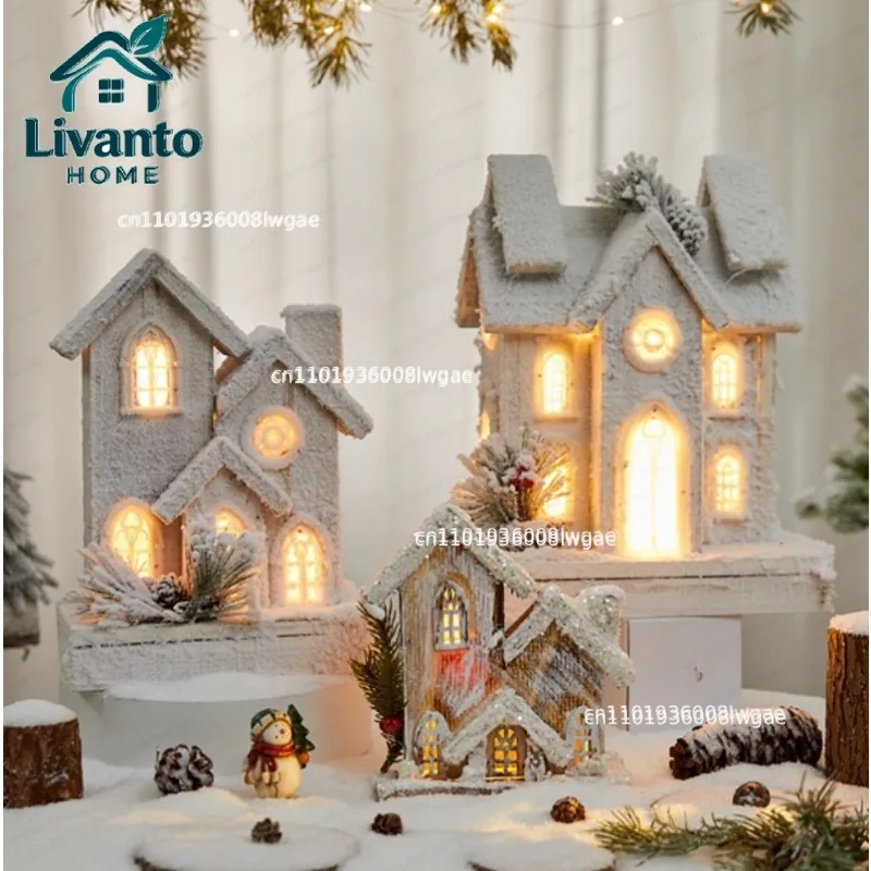 Christmas decoration wooden luminous wooden house romantic hotel scene decoration
Christmas decoration wooden luminous wooden house romantic hotel scene decoration
