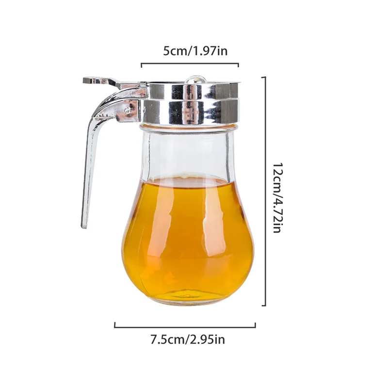 ABMI-Glass Syrup Bottle For Maple Honey Dispenser, No-Drip Design For Easy Pouring, Dishwasher Safe Storage Container,
ABMI-Glass Syrup Bottle For Maple Honey Dispenser, No-Drip Design For Easy Pouring, Dishwasher Safe Storage Container,