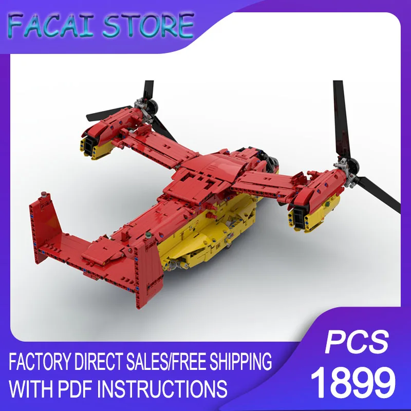 Military Model Moc Building Bricks Modular V-22 Osprey Fighter Model Technology Blocks Christmas DIY Toy Construction Gifts
Military Model Moc Building Bricks Modular V-22 Osprey Fighter Model Technology Blocks Christmas DIY Toy Construction Gifts