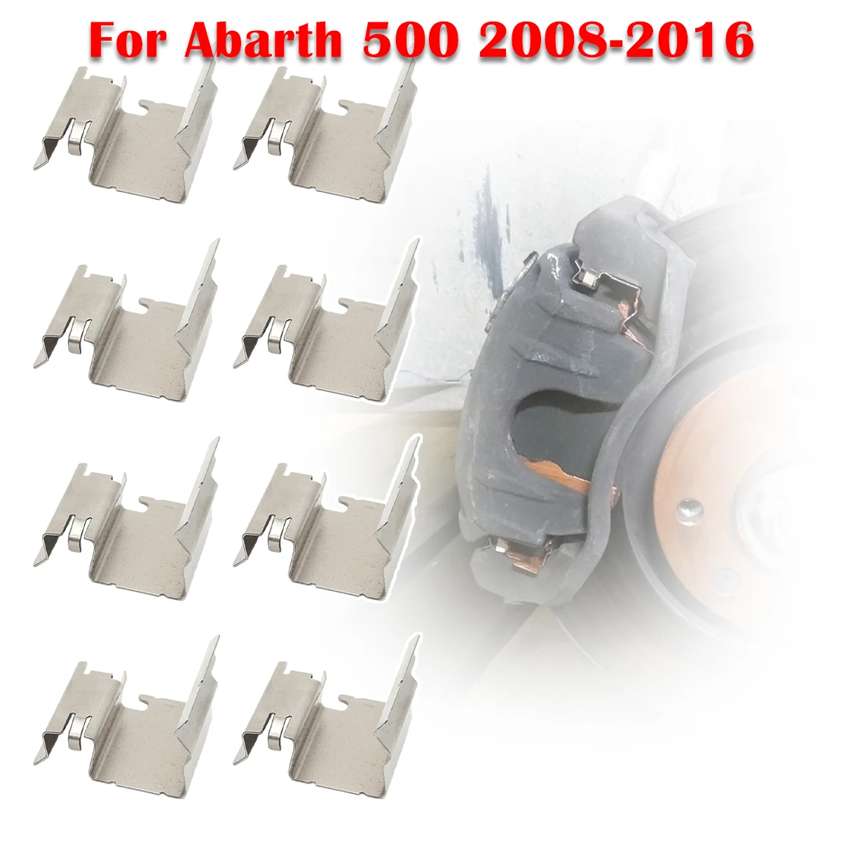 Car Brake Pad Fitting Shoe Hardware Shims Repair Kit Accessories Replacement Parts For Abarth 500 2008 2009 2010 2011 2012-2016
Car Brake Pad Fitting Shoe Hardware Shims Repair Kit Accessories Replacement Parts For Abarth 500 2008 2009 2010 2011 2012-2016