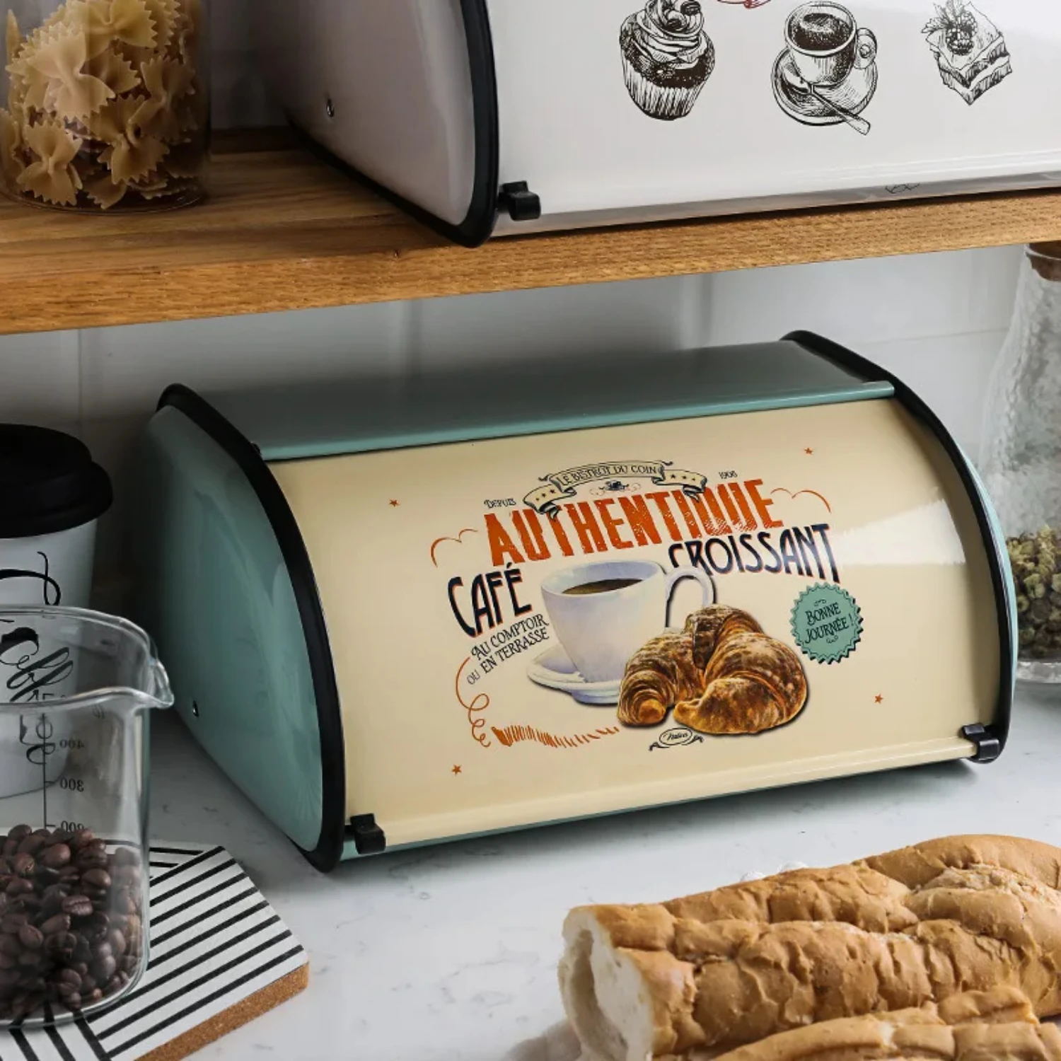 Retro Metal Bread Pastry Cake Box Case Large Capacity Rice Case Food Storage Kitchen Storage Box Cooking Supply Home Furnishing
Retro Metal Bread Pastry Cake Box Case Large Capacity Rice Case Food Storage Kitchen Storage Box Cooking Supply Home Furnishing