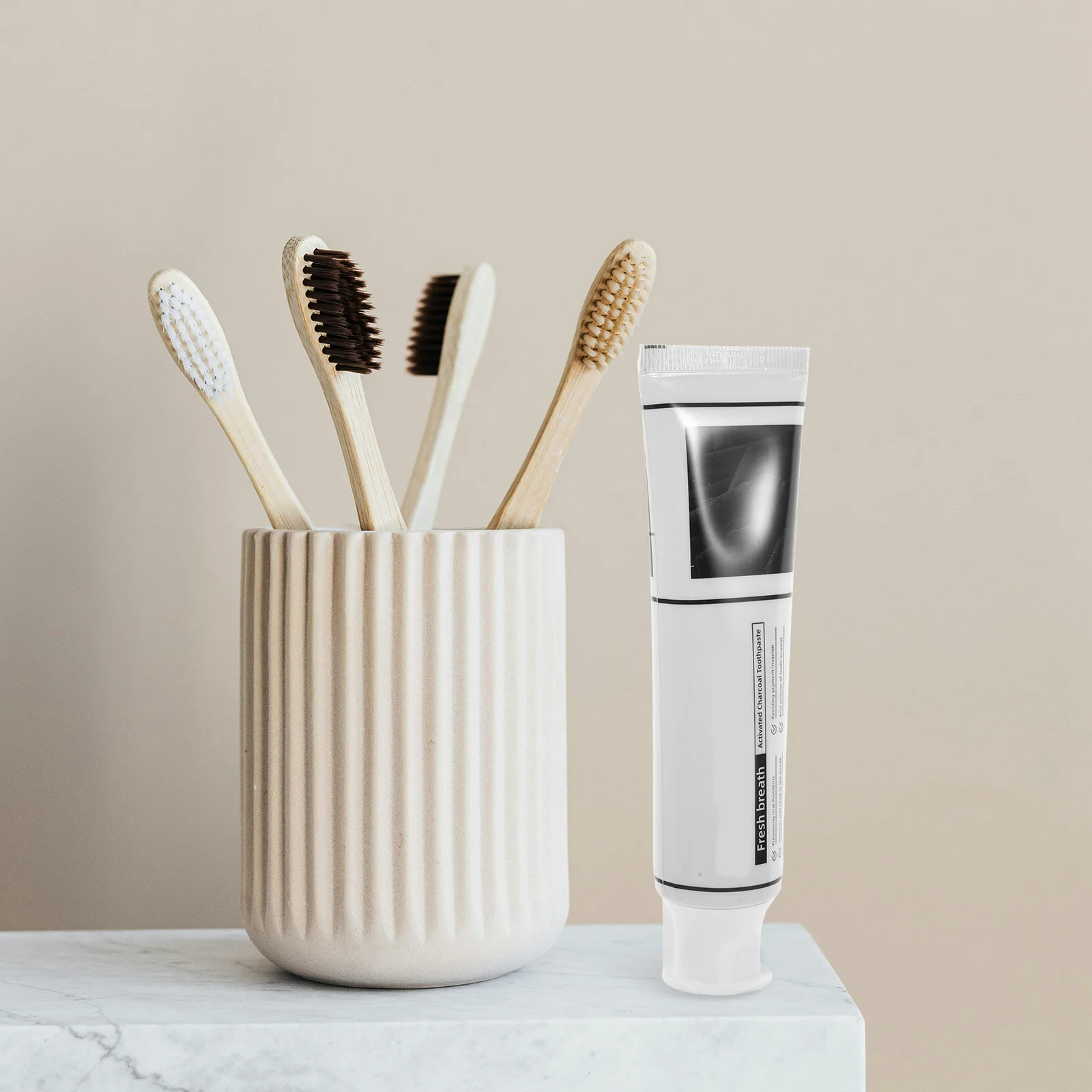 144G Bamboo Charcoal Sea Salt Toothpaste Radiant Mint Fresh Breath Stain Removal Plaque Cavity Protection Sensitive
144G Bamboo Charcoal Sea Salt Toothpaste Radiant Mint Fresh Breath Stain Removal Plaque Cavity Protection Sensitive