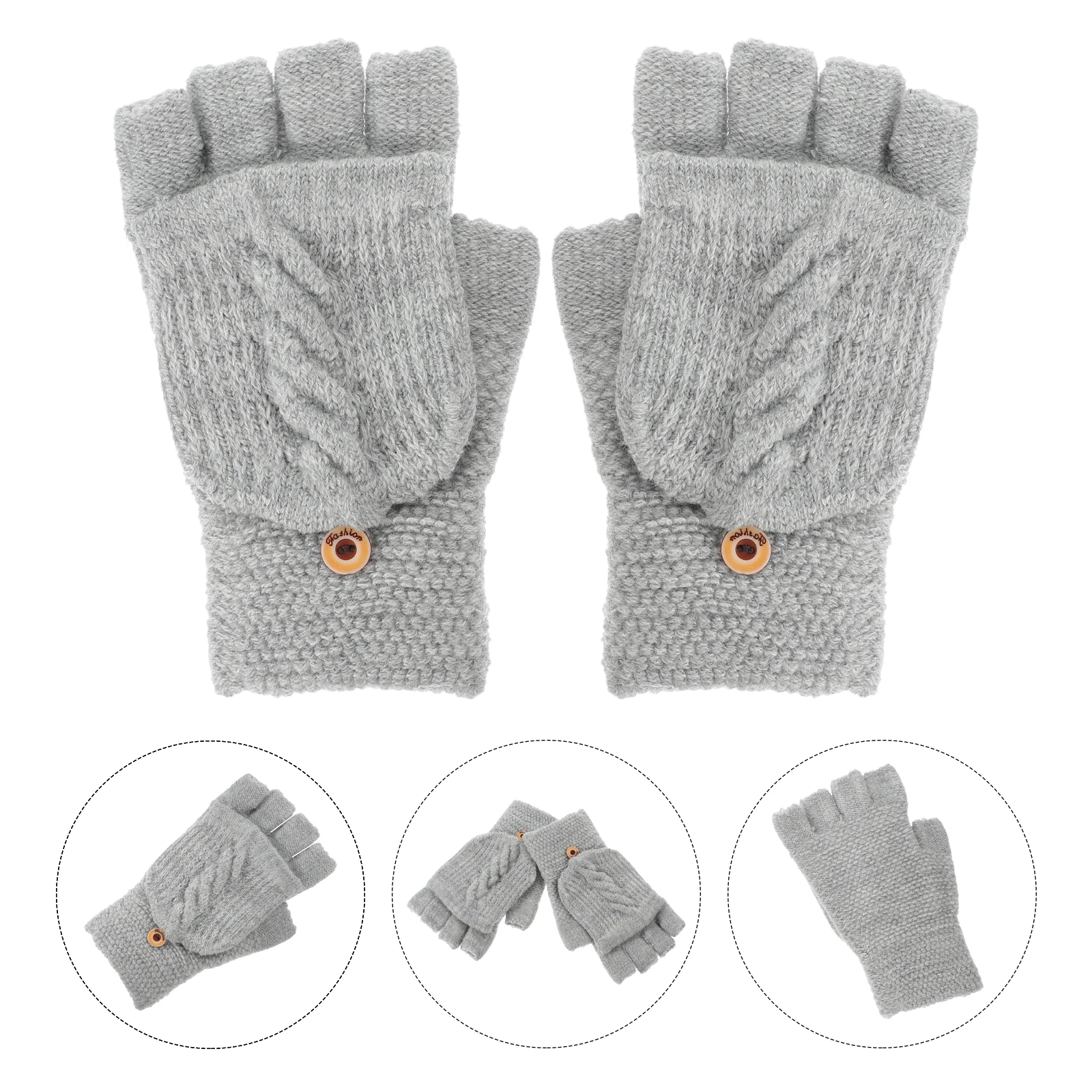 Fingerless Gloves Warm Mittens Soft Acrylic Convertible Mittens Women Black Convertible Cycling Gloves Strickhandschuhe
Fingerless Gloves Warm Mittens Soft Acrylic Convertible Mittens Women Black Convertible Cycling Gloves Strickhandschuhe