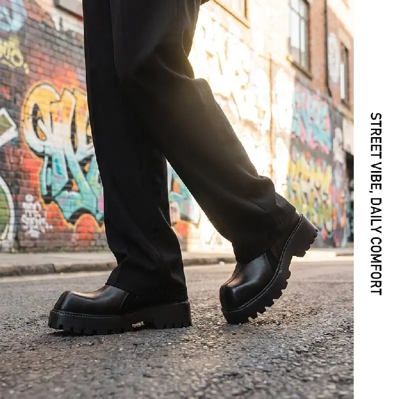 Classic Men Height-increasing Loafers Black Men Casual Thick-soled Durable Fashionable Denim Shoes Sizes 38-46 Men Shoes
Classic Men Height-increasing Loafers Black Men Casual Thick-soled Durable Fashionable Denim Shoes Sizes 38-46 Men Shoes