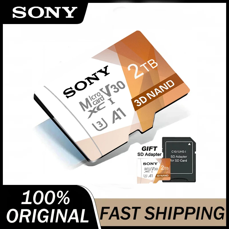 SONY Class10 Micro SD-карта Высокоскоростная мини-SD-карта 2 ТБ 1 ТБ 512 ГБ 256 ГБ V30 U3 TF-флеш-память 128 ГБ 64 ГБ
SONY Class10 Micro SD-карта Высокоскоростная мини-SD-карта 2 ТБ 1 ТБ 512 ГБ 256 ГБ V30 U3 TF-флеш-память 128 ГБ 64 ГБ