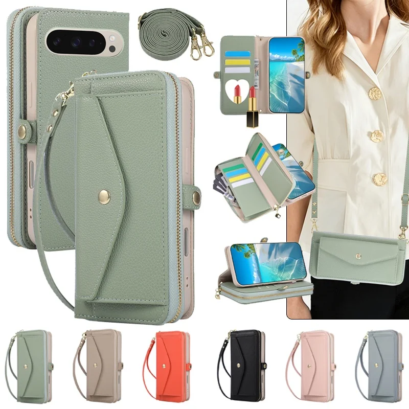 Crossbody Leather Zipper Wallet Phone Case for Google Pixel 10 Pro XL Pro 9 9A 8 8A 7 7A 6 6A Flip Cards Funda Cover Hoesje Etui
Crossbody Leather Zipper Wallet Phone Case for Google Pixel 10 Pro XL Pro 9 9A 8 8A 7 7A 6 6A Flip Cards Funda Cover Hoesje Etui