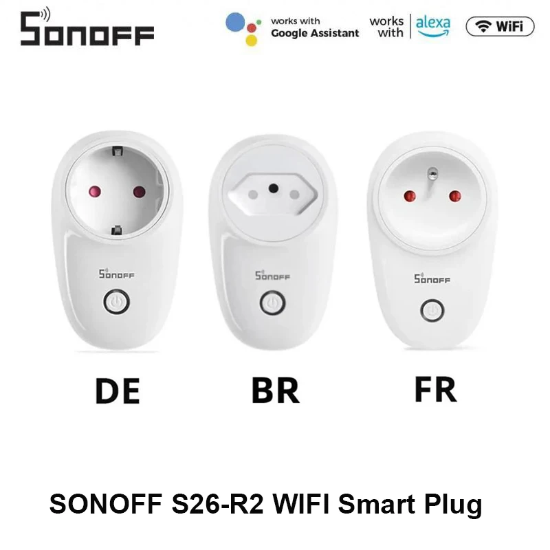 Смарт-розетка SONOFF S26-R2 WiFi ESP32/ESP8266, разъем с таймером, поддержка Alexa Google Яндекс Alice, смарт-вещи Ewelink
Смарт-розетка SONOFF S26-R2 WiFi ESP32/ESP8266, разъем с таймером, поддержка Alexa Google Яндекс Alice, смарт-вещи Ewelink