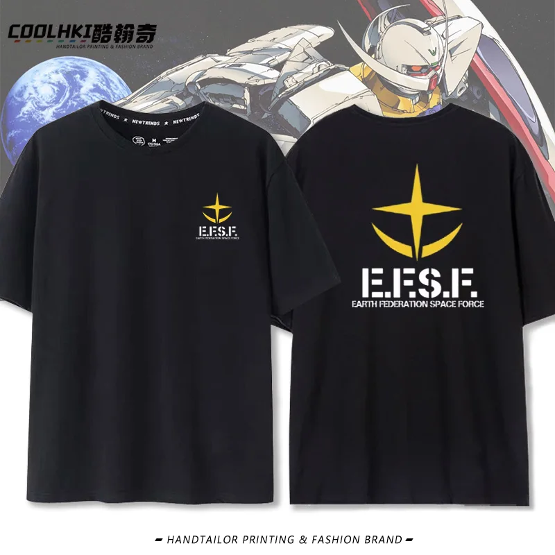 Мобильный костюм в стиле аниме Gundam EFF, Earth Federation, армия Anaheim Company, хлопковая футболка с короткими рукавами, мужская
Мобильный костюм в стиле аниме Gundam EFF, Earth Federation, армия Anaheim Company, хлопковая футболка с короткими рукавами, мужская