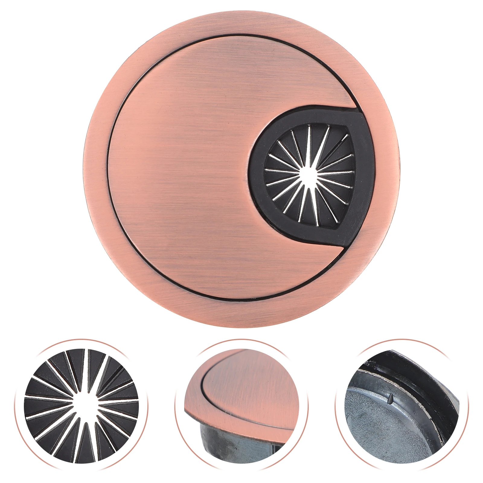 3pcs Zinc Alloy Desk Grommets Round Cable Hole Covers Wire Organizers For Office Desktop Tidy Cord Covers Sleek Design
3pcs Zinc Alloy Desk Grommets Round Cable Hole Covers Wire Organizers For Office Desktop Tidy Cord Covers Sleek Design