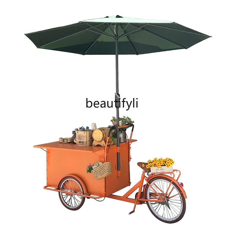 Night market snack stall truck three-wheeled stall truck commercial street breakfast cart stall
Night market snack stall truck three-wheeled stall truck commercial street breakfast cart stall