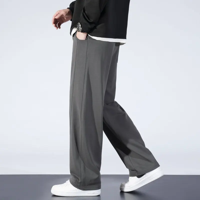 Высококачественные тканевые брюки для бега: модные, удобные, повседневные, универсальные спортивные штаны, минималистичные, мужские, приятные для кожи, эластичные
Высококачественные тканевые брюки для бега: модные, удобные, повседневные, универсальные спортивные штаны, минималистичные, мужские, приятные для кожи, эластичные