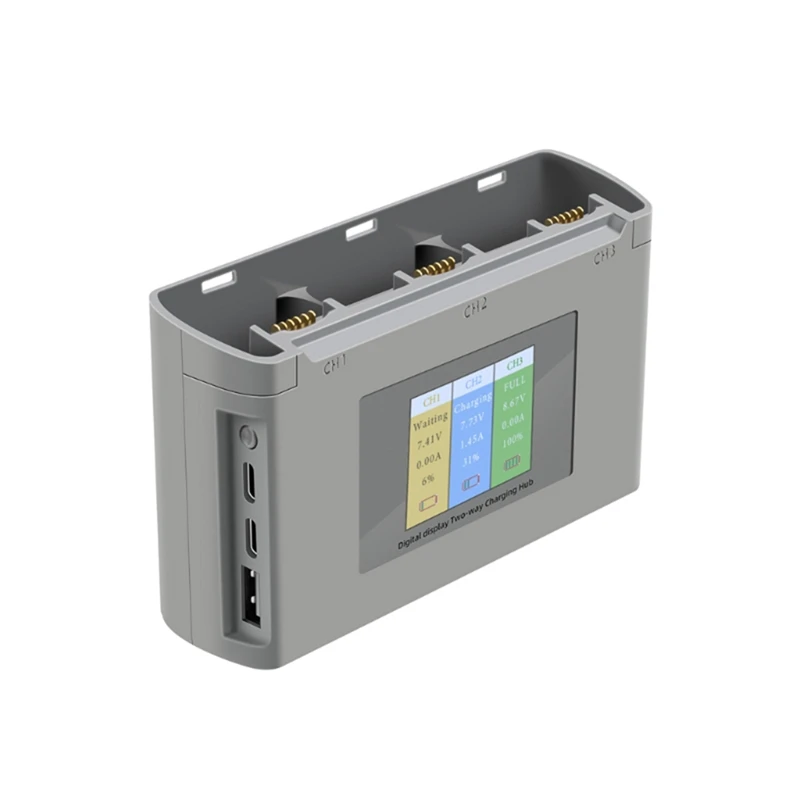 Two-Way Charging Hub Charge Multiple Batteries For DJI Mavic Mini SE/Mini 2 With Color LCD Digital Display Charger Durable
Two-Way Charging Hub Charge Multiple Batteries For DJI Mavic Mini SE/Mini 2 With Color LCD Digital Display Charger Durable