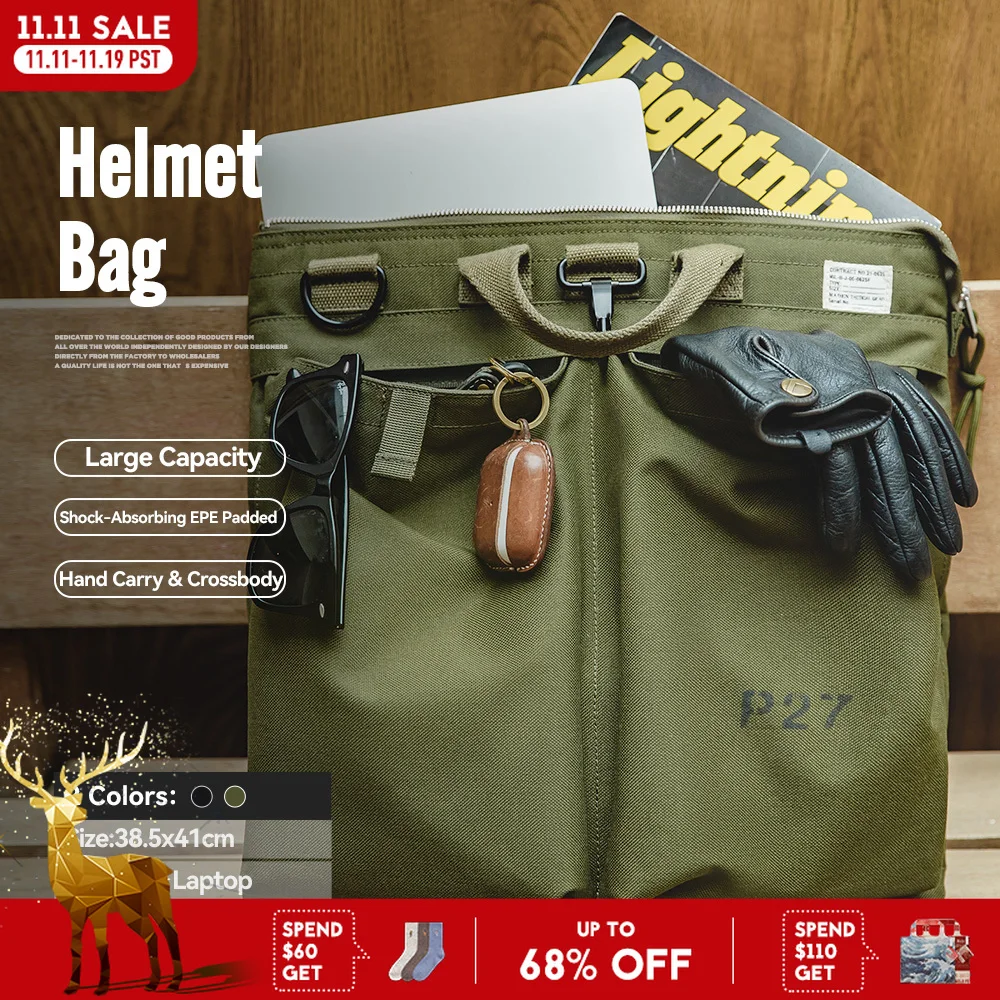 Маden Мужской Тактический АксессуарныйHelmet Carry Bag с Мульти-карманами, Рюкзаки для Путешествий с Компьютером, Laptop Hand Bag, Однополосный Рюкзак с Застежкой
Маden Мужской Тактический АксессуарныйHelmet Carry Bag с Мульти-карманами, Рюкзаки для Путешествий с Компьютером, Laptop Hand Bag, Однополосный Рюкзак с Застежкой