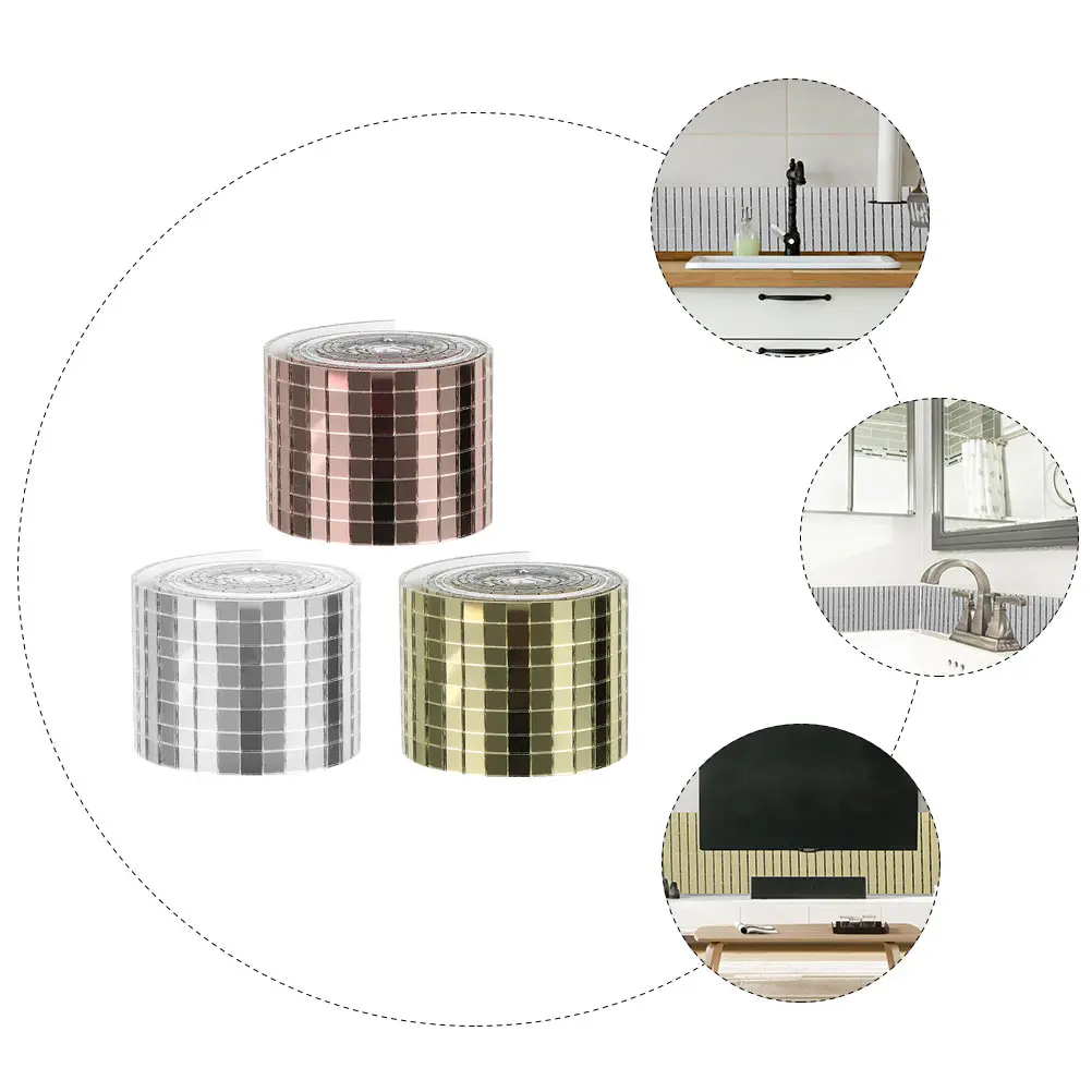 Self Adhesive Mosaic Stickers 3 Rolls Glass Mirror Tiles Crafts Mini Wallpaper Waterproof Decals Home Office Kitchen Bathroom
Self Adhesive Mosaic Stickers 3 Rolls Glass Mirror Tiles Crafts Mini Wallpaper Waterproof Decals Home Office Kitchen Bathroom