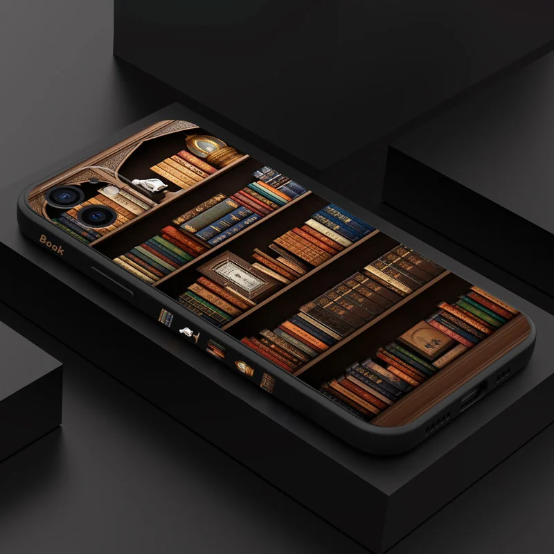 Retro Bookshelf Phone Case For iPhone 12 11 X XR XS 8 7 SE2 Plus Pro Max Mini Silicone Cover
Retro Bookshelf Phone Case For iPhone 12 11 X XR XS 8 7 SE2 Plus Pro Max Mini Silicone Cover