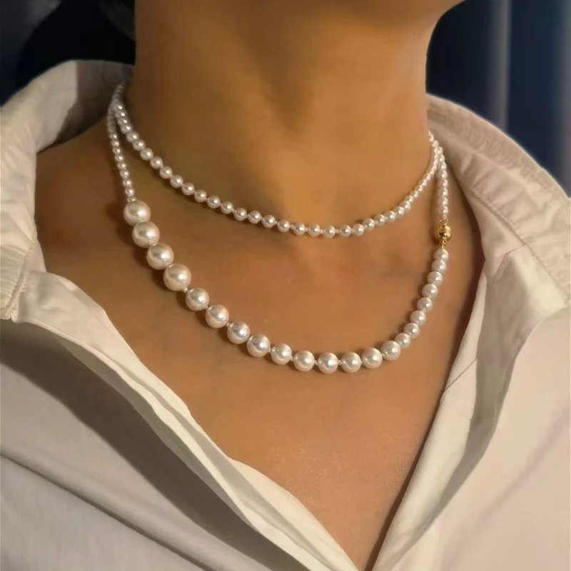 Pearla&Dan Necklace Popular European American Style Long Pearl Beaded Necklace Shell Pearls Natural Freshwater Pearls necklace
Pearla&Dan Necklace Popular European American Style Long Pearl Beaded Necklace Shell Pearls Natural Freshwater Pearls necklace