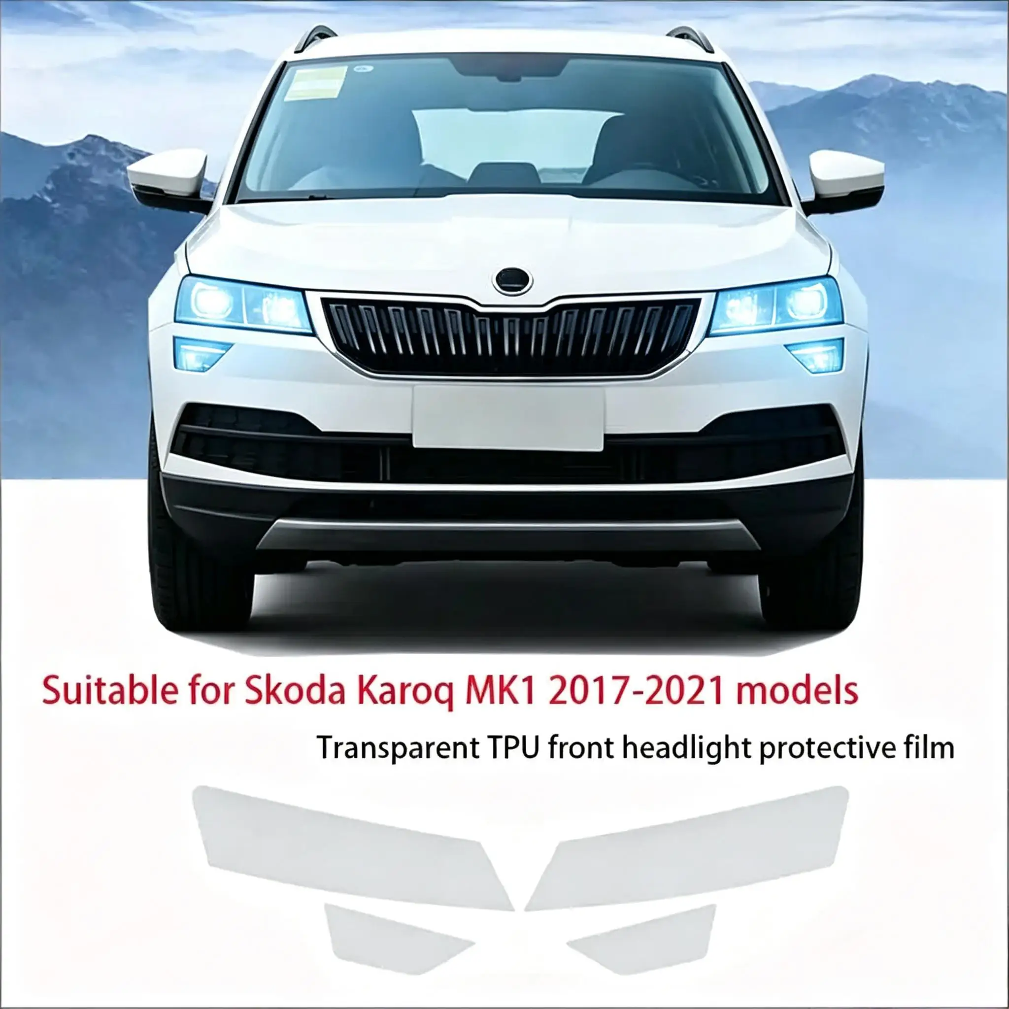 Fit for Skoda Karoq MK1 2017-2021 Transparent Smoked Black TPU Front Headlight Protective Film Anti-Scratch Pre Cut Vinyl Wrap D
Fit for Skoda Karoq MK1 2017-2021 Transparent Smoked Black TPU Front Headlight Protective Film Anti-Scratch Pre Cut Vinyl Wrap D