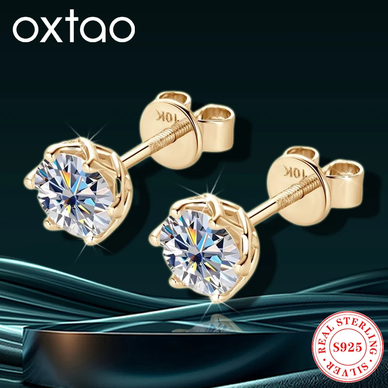 OXTAO настоящие серьги-гвоздики из желтого золота 10 карат 6,5 мм 1,0 карата, серьги для пирсинга с муассанитом, роскошные ювелирные изделия для женщин и мужчин с сертифицированными
OXTAO настоящие серьги-гвоздики из желтого золота 10 карат 6,5 мм 1,0 карата, серьги для пирсинга с муассанитом, роскошные ювелирные изделия для женщин и мужчин с сертифицированными