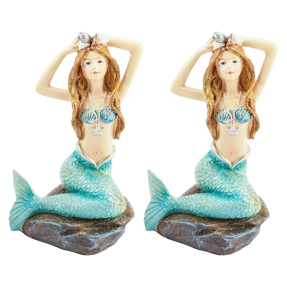 2Pcs Mermaid Ornament Resin Aquarium Decoration Fish Tank Landscaping Artificial Mermaid Decor Fish Tank Accessories
2Pcs Mermaid Ornament Resin Aquarium Decoration Fish Tank Landscaping Artificial Mermaid Decor Fish Tank Accessories