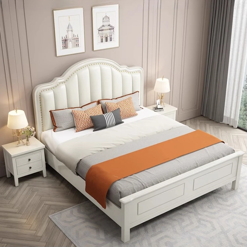 Bedroom Furniture American Solid Wood Bed Light Luxury Modern Simple 1.8m Soft Bag Cream Wind Bed Princess Storage Bed
Bedroom Furniture American Solid Wood Bed Light Luxury Modern Simple 1.8m Soft Bag Cream Wind Bed Princess Storage Bed