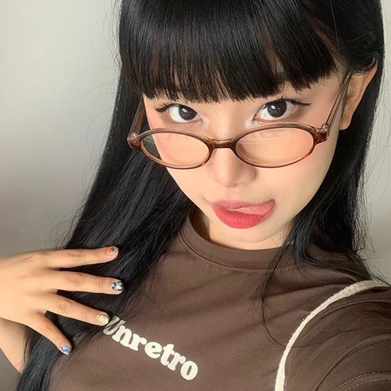 Retro Y2K Oval Glasses Women Girls Red Green Frame Glass Eyewear Decorative Computer Anti-blue Eyeglasses with Seaside Driving
Retro Y2K Oval Glasses Women Girls Red Green Frame Glass Eyewear Decorative Computer Anti-blue Eyeglasses with Seaside Driving
