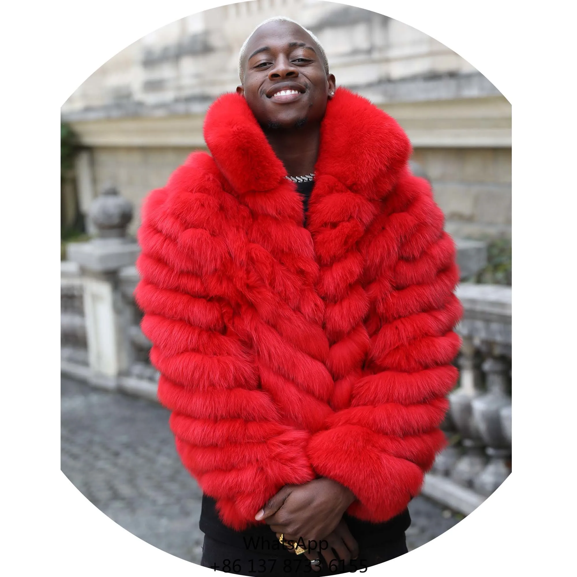 Мужская зимняя двусторонняя куртка из натурального меха лисы, не дающаяся под усадку
Мужская зимняя двусторонняя куртка из натурального меха лисы, не дающаяся под усадку