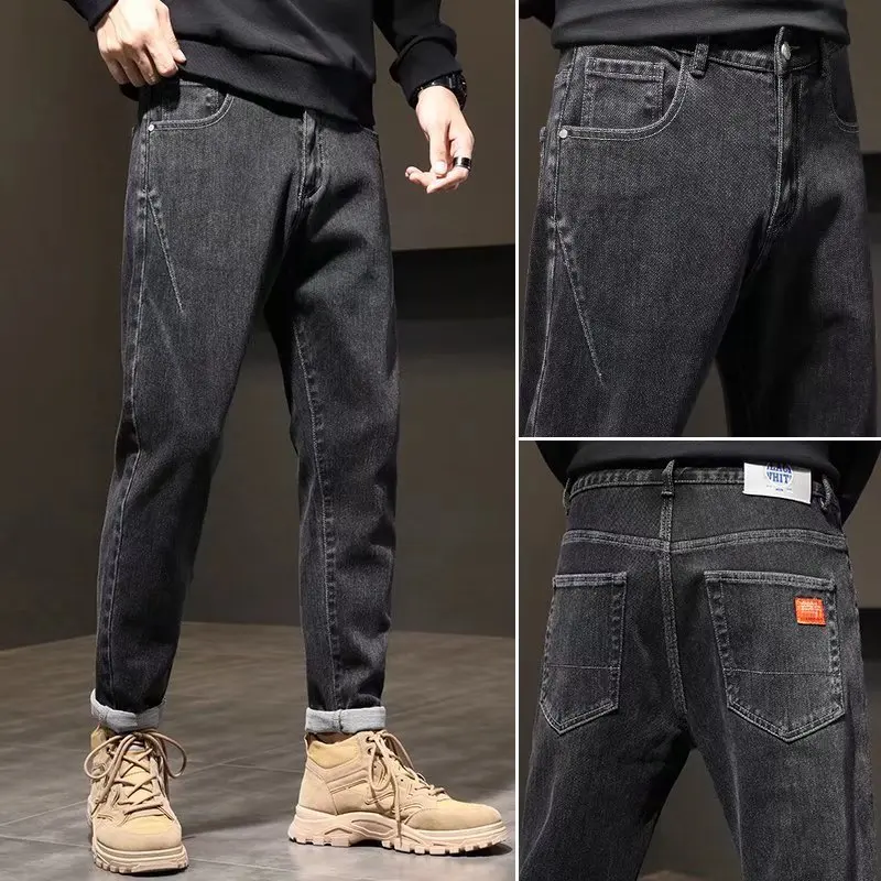 Fashion Men's Versatile Denim Jeans New Style Casual Straight Leg Pants mid Waist Button Fly Comfortable Cotton Blend
Fashion Men's Versatile Denim Jeans New Style Casual Straight Leg Pants mid Waist Button Fly Comfortable Cotton Blend