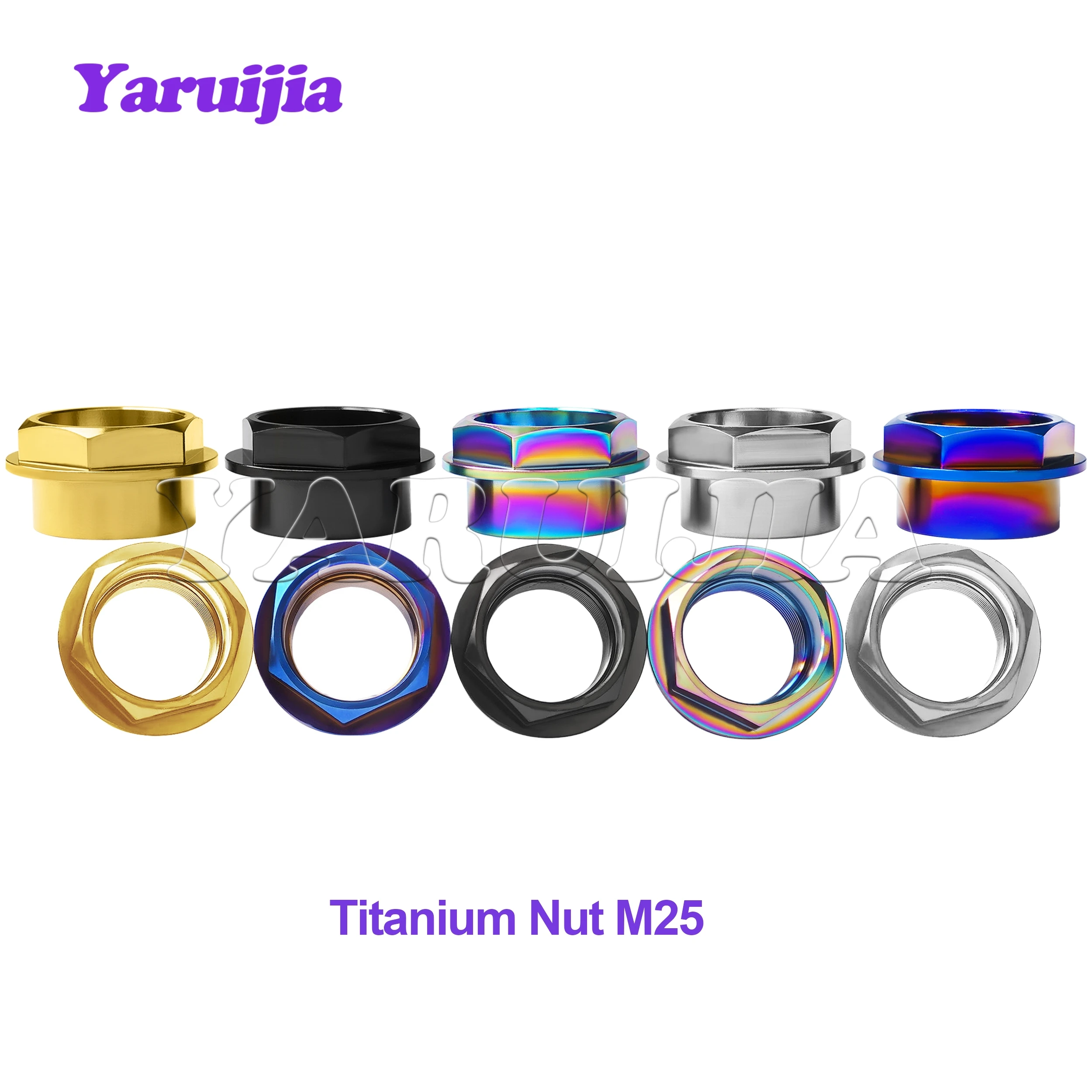 Yaruijia Titanium Nut M25 Flange Hex Head for Ducati Motorcycle Front Hub Bearing Screw Front Axle Nut
Yaruijia Titanium Nut M25 Flange Hex Head for Ducati Motorcycle Front Hub Bearing Screw Front Axle Nut