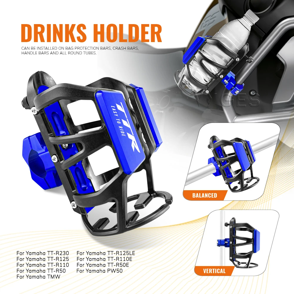 Motorcycle Beverage Water Bottle Cage For Yamaha TT-R230 R125LE R125 LE R110E R50E R50 PW50 TMW Drinks Holder Water Cup Holder
Motorcycle Beverage Water Bottle Cage For Yamaha TT-R230 R125LE R125 LE R110E R50E R50 PW50 TMW Drinks Holder Water Cup Holder