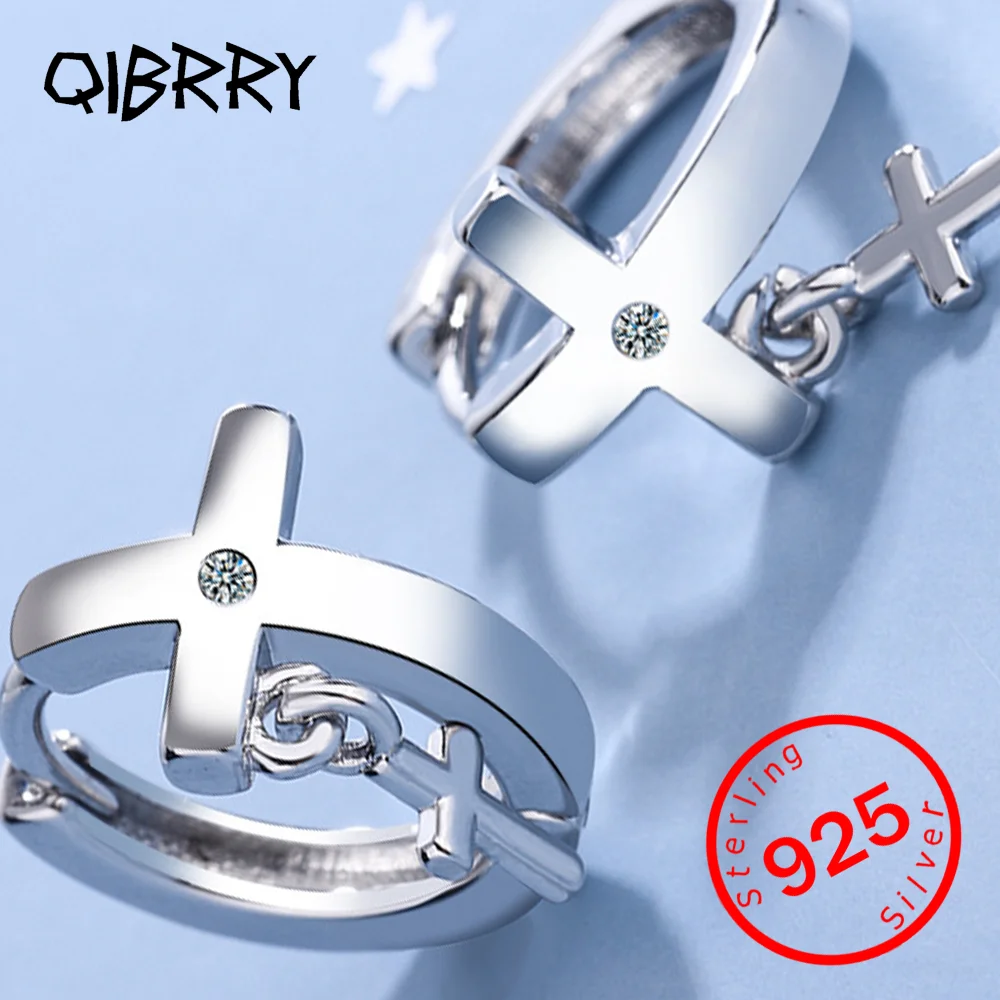 Women's fashion jewelry high quality Cubic Zirconia cross simple temperament earring Stamp 925 Sterling Silver new
Women's fashion jewelry high quality Cubic Zirconia cross simple temperament earring Stamp 925 Sterling Silver new