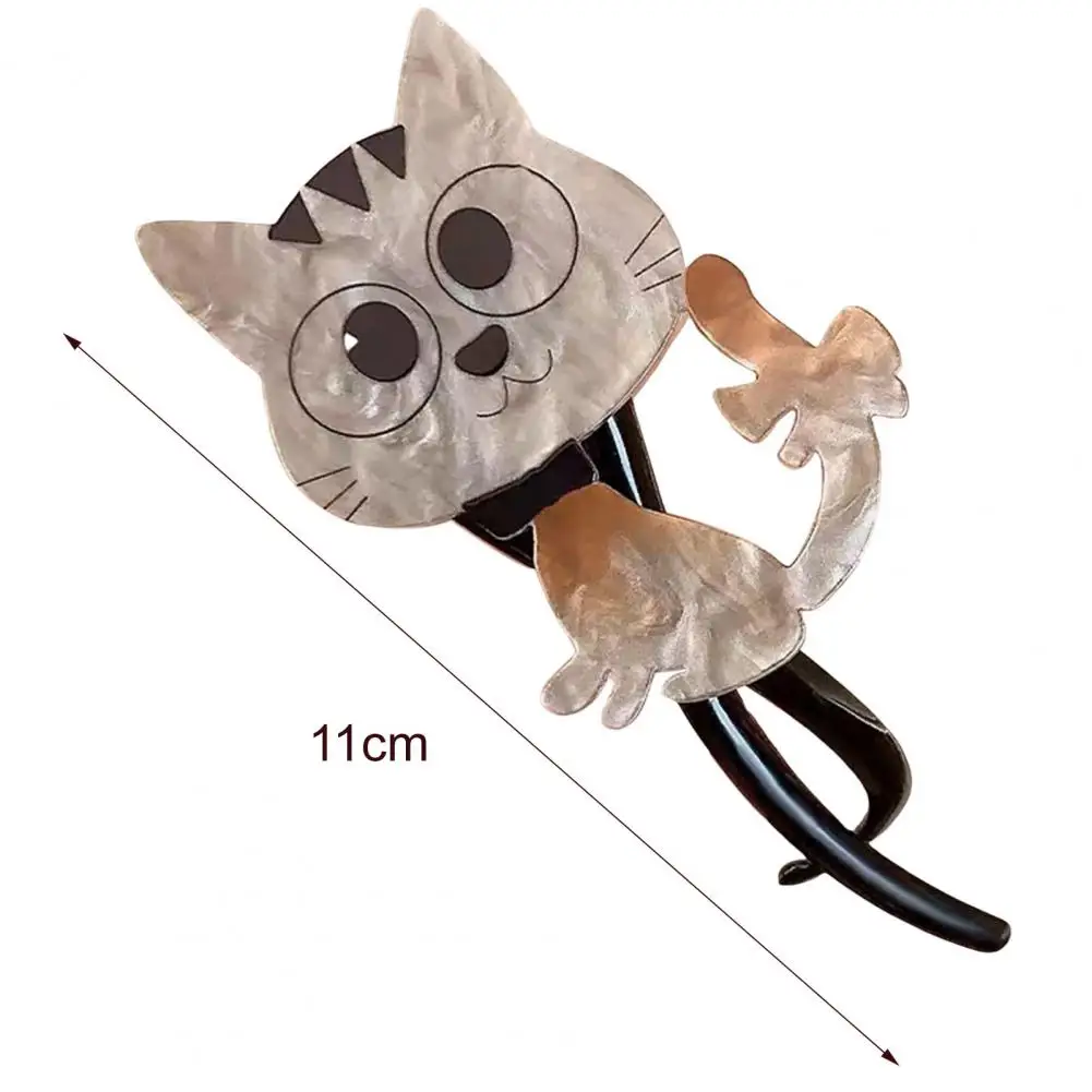11cm Girls Hair Clips Cartoon Cat Decor Twist Hair Claw Back Head Crab Holder Women Hair-Styling Tool Female Hair Accessories
11cm Girls Hair Clips Cartoon Cat Decor Twist Hair Claw Back Head Crab Holder Women Hair-Styling Tool Female Hair Accessories