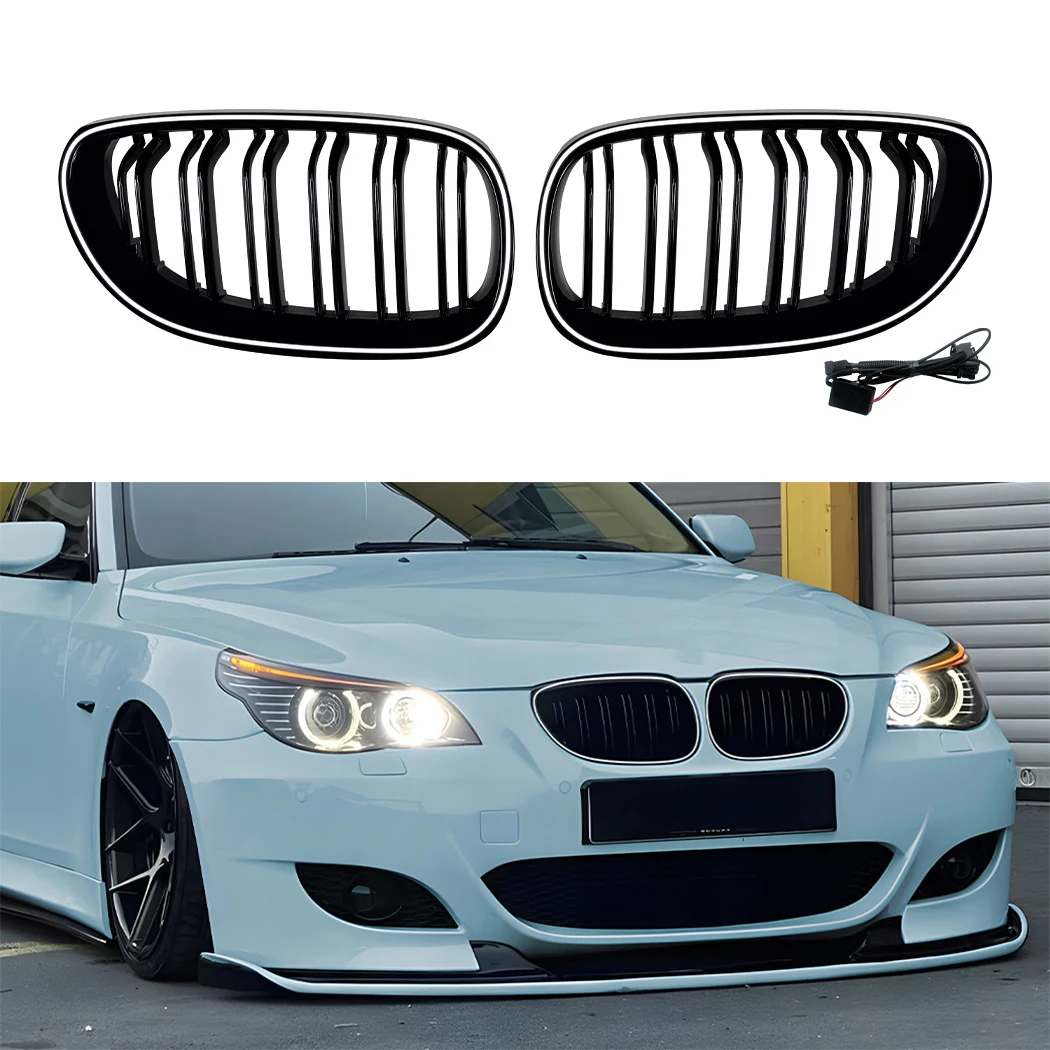 With Light Front Bumper Grille Kidney Racing Grill Grilles BodyKit For BMW 5 Series E60 E61 2004-2010 ABS Tuning Accessories
With Light Front Bumper Grille Kidney Racing Grill Grilles BodyKit For BMW 5 Series E60 E61 2004-2010 ABS Tuning Accessories