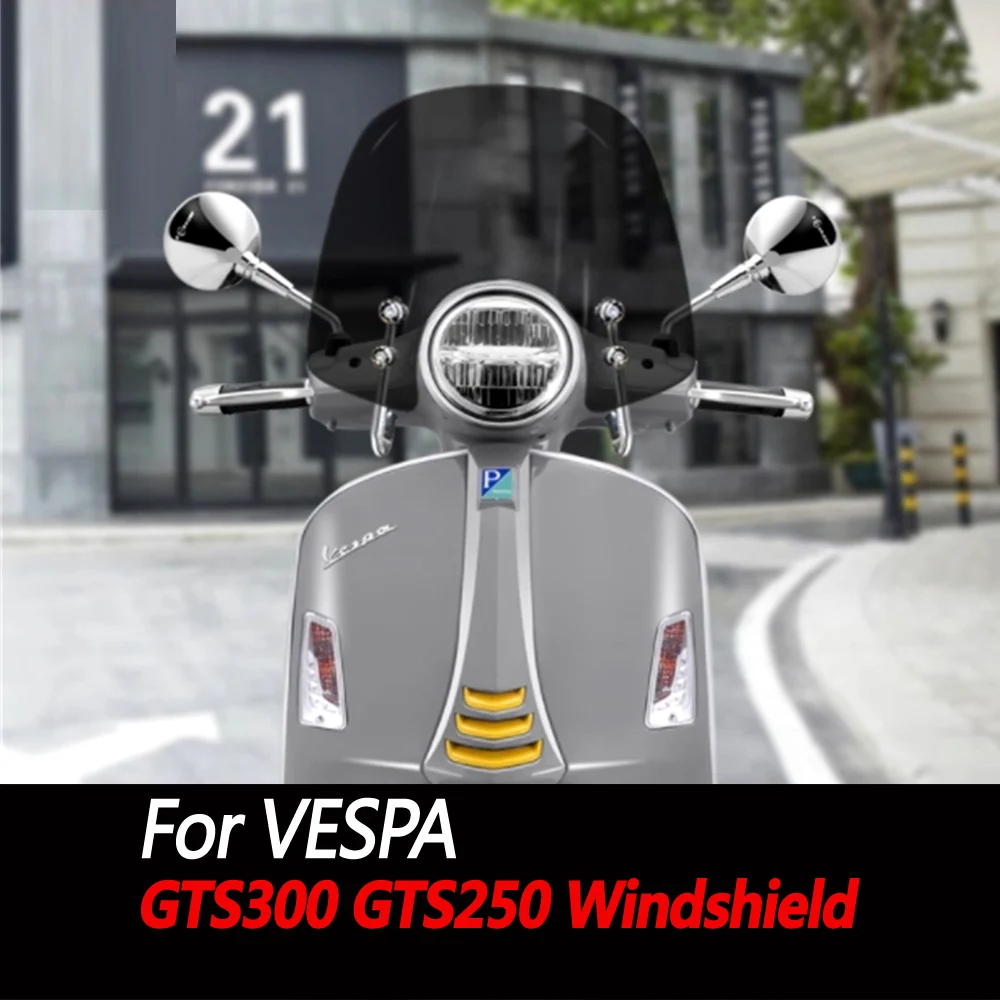 Cool version of Higher windshield for Piaggio VESPA GTS300 GTS250 modified with high-quality front windshield and rain screen
Cool version of Higher windshield for Piaggio VESPA GTS300 GTS250 modified with high-quality front windshield and rain screen