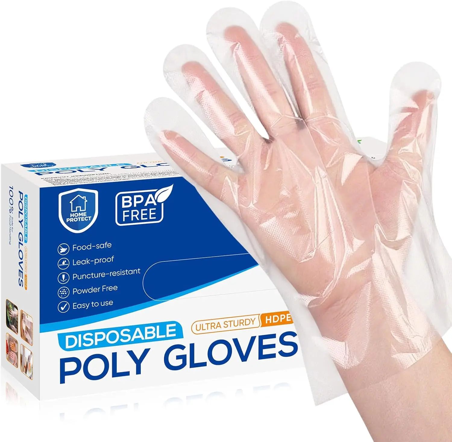 500 Pcs Disposable Food Prep Gloves - BPA/Latex Free, Tear-Resistant, One Size
500 Pcs Disposable Food Prep Gloves - BPA/Latex Free, Tear-Resistant, One Size