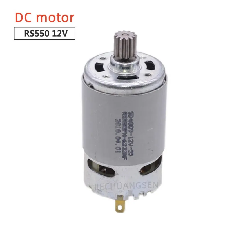 RS-550 Children's Electric Car Motor 12V With 12T Metal Gear High-power High-speed DC Small Motor
RS-550 Children's Electric Car Motor 12V With 12T Metal Gear High-power High-speed DC Small Motor