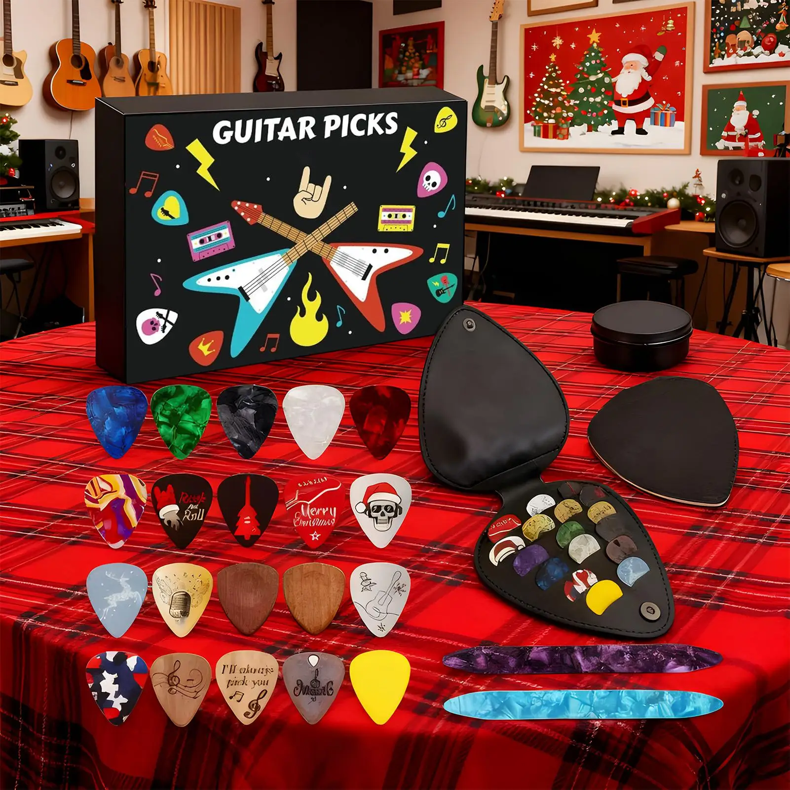 Рождественский календарь, медиаторы для приключений, медиаторы для гитары, музыкальный рождественский декор для акустической электрической бас-гитары, гавайской гитары, детей-подростков
Рождественский календарь, медиаторы для приключений, медиаторы для гитары, музыкальный рождественский декор для акустической электрической бас-гитары, гавайской гитары, детей-подростков