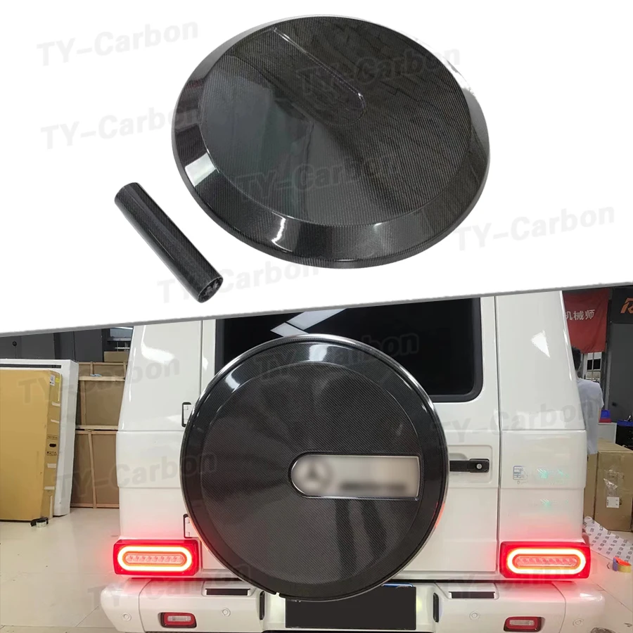 For Benz G-Class W463 W464 W465 G500 G550 G63 Real Carbon Fiber Spare Tire Cover Tire Protective Cover Car Accessories 2008-2024
For Benz G-Class W463 W464 W465 G500 G550 G63 Real Carbon Fiber Spare Tire Cover Tire Protective Cover Car Accessories 2008-2024