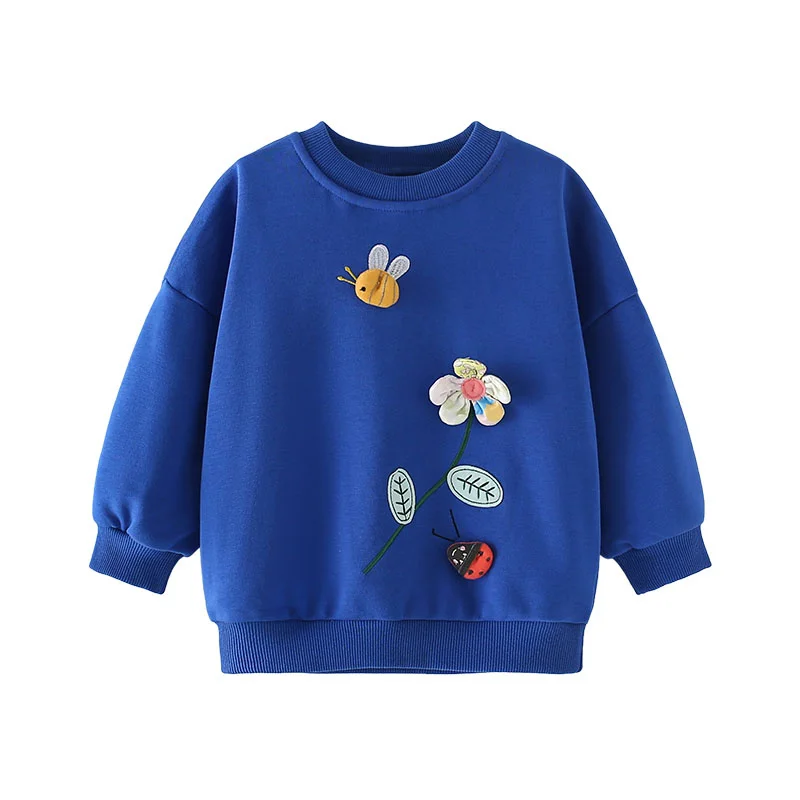 3-8T Long Sleeve Girls Sweatshirts Bee Applique Cotton Toddler Kids Clothing Autumn Spring Sport Baby Hooded Shirts
3-8T Long Sleeve Girls Sweatshirts Bee Applique Cotton Toddler Kids Clothing Autumn Spring Sport Baby Hooded Shirts