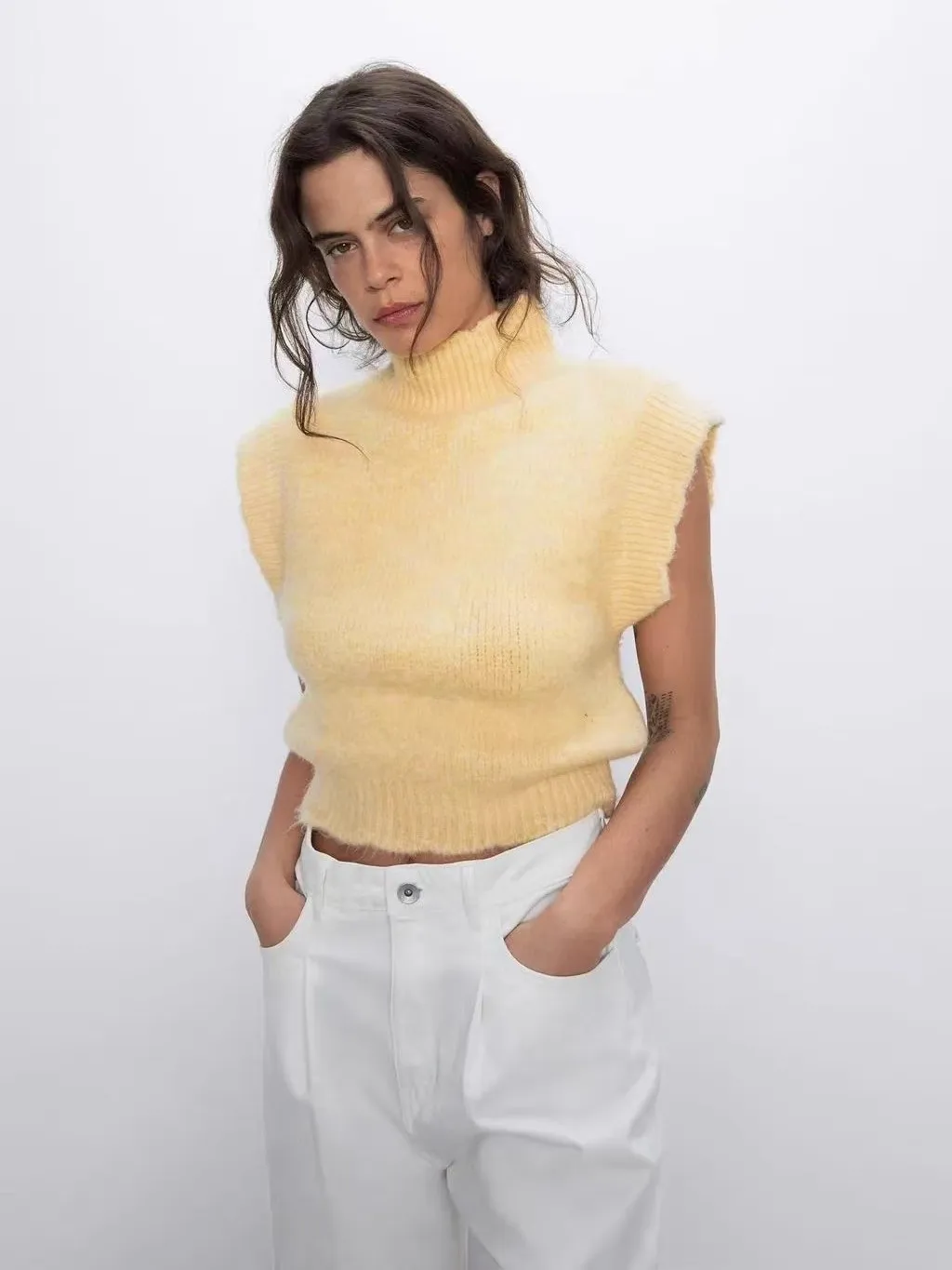 Ultra Soft Egg Yolk High nce f High Collar Slim Fit Knitwear Women's Svel Tank Top Commute Sle Color
Ultra Soft Egg Yolk High nce f High Collar Slim Fit Knitwear Women's Svel Tank Top Commute Sle Color