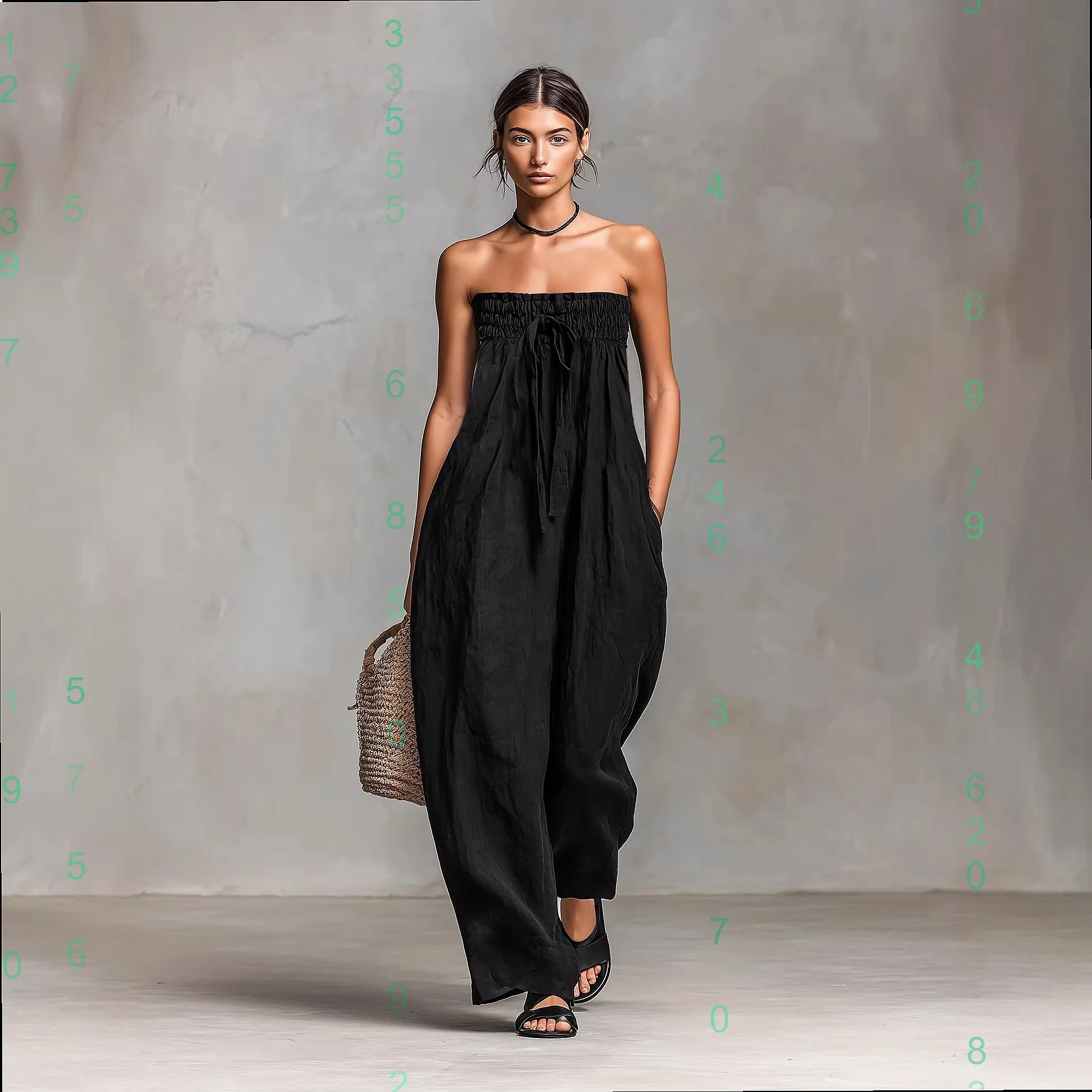 Cotton Linen Blend Strapless Tube Top Jumpsuit Overall Romper Playsuit Spring Summer Matching Set
Cotton Linen Blend Strapless Tube Top Jumpsuit Overall Romper Playsuit Spring Summer Matching Set